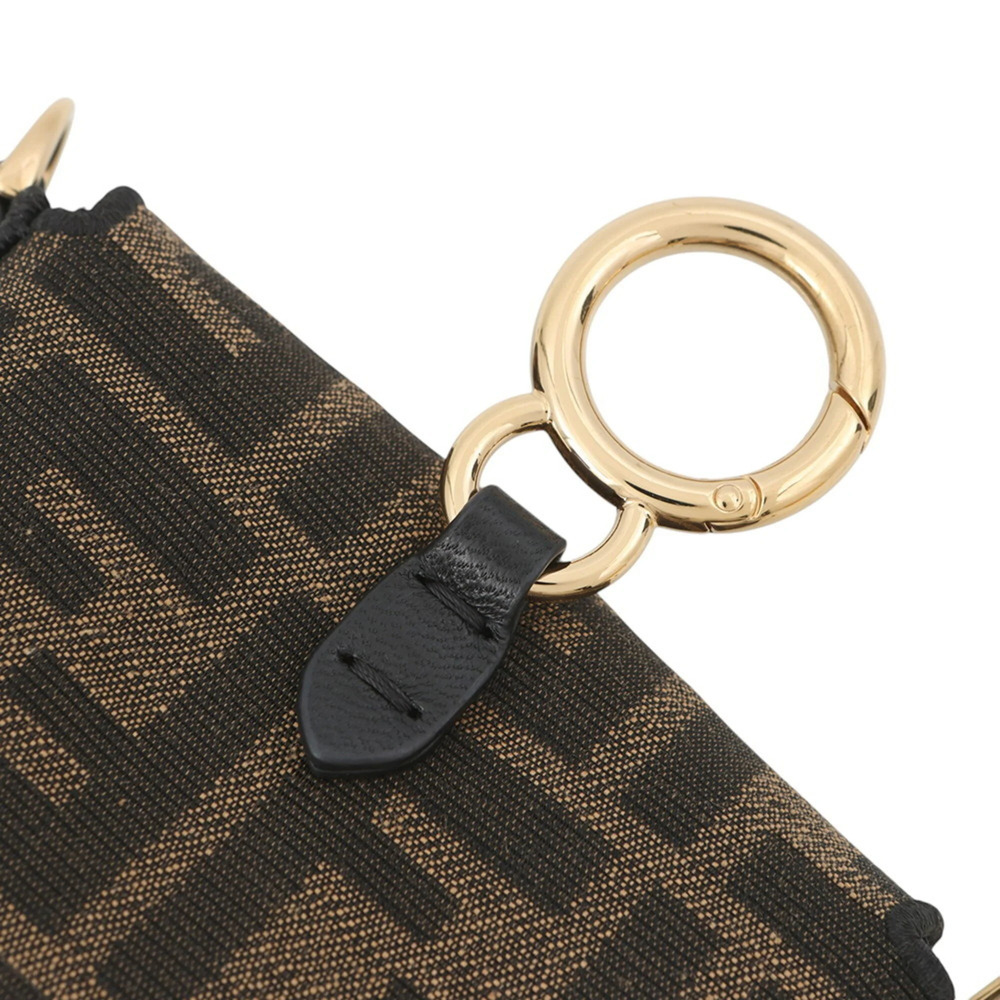 FENDI Brown Canvas Shoulder Bag - Picture 4 of 12
